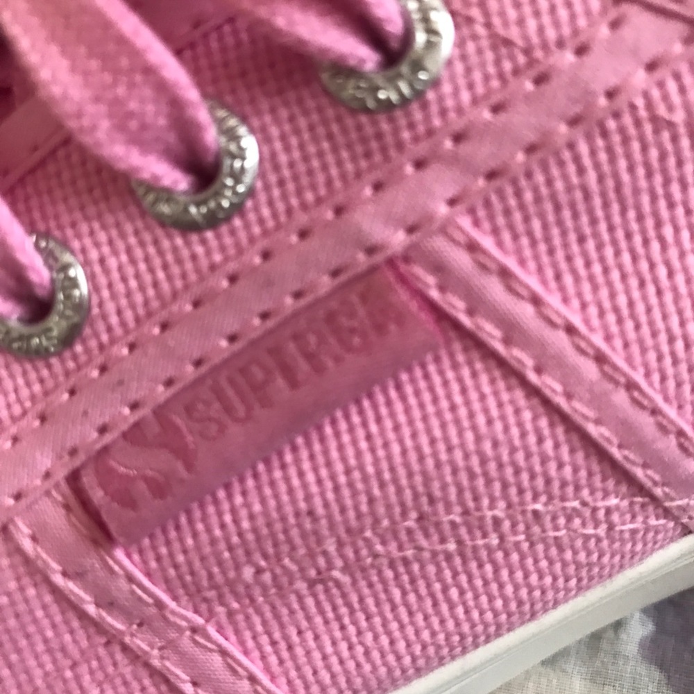 Rare bubblegum pink  superga Platform sneakers